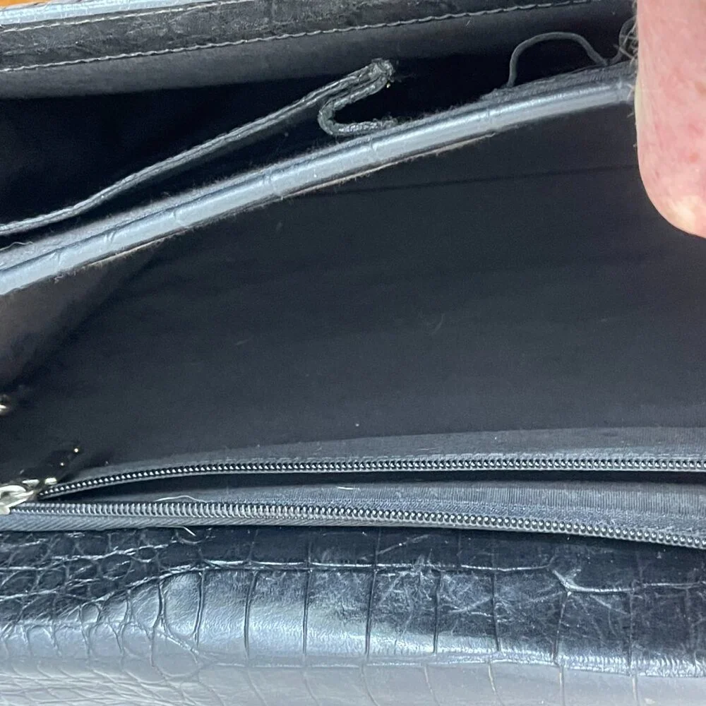 Jack Georges Genuine American Alligator Executive Briefcase #AL422 - USA Made